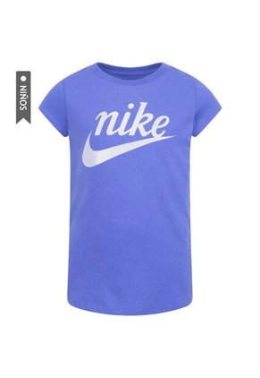 Camiseta Nike Script Futura Niñas-Azul