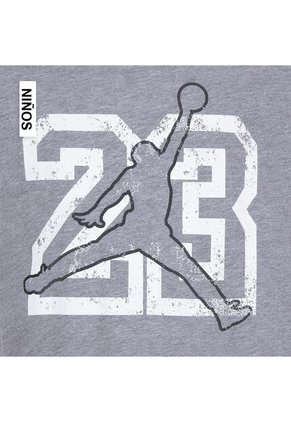 Camiseta Nike Jdb 23 Jumpman Ss Tee Niño-Gris
