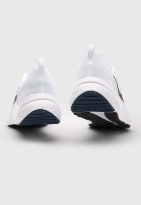 Tenis Running Blanco-Azul Navy-Rojo Nike Downshifter 12