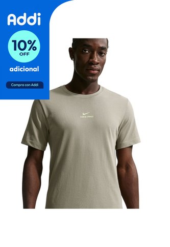 Camiseta Nike Tee Std Pro Hombre-Verde Oliva Nike