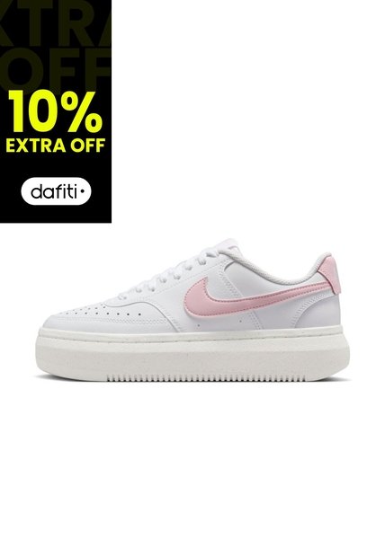 Tenis Mujer Nike Court Vision Alta Blanco