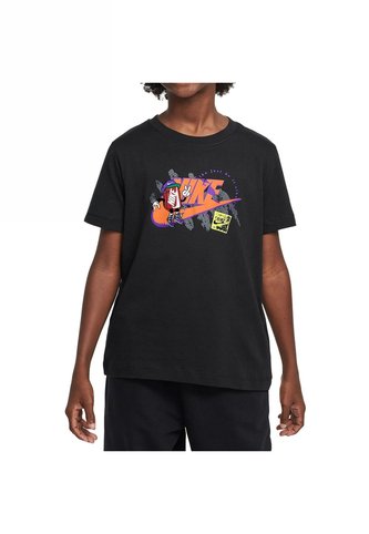 Camiseta Nike K Nsw Tee Boxy 1 Futura Niño-Negro Nike