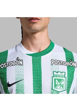 Camiseta Nike Hombre Atlético Nacional Local 25-Verde - Blanco - Fútbol | Uso Casual Y Entrenamiento