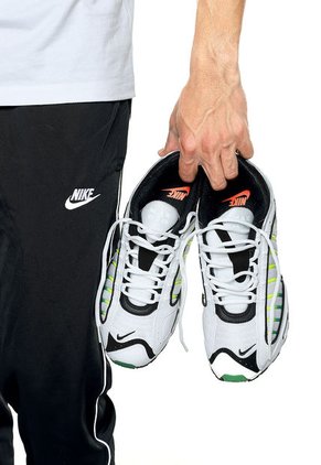 Tenis Lifestyle Blanco-Negro-Amarillo Nike Max Tailwind