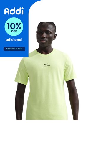 Camiseta Nike Df Tee Std Pro Hombre-Verde Nike