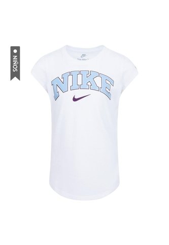 Camiseta Nike Nkg Prep In Your Step Tee Niña-Blanco Nike