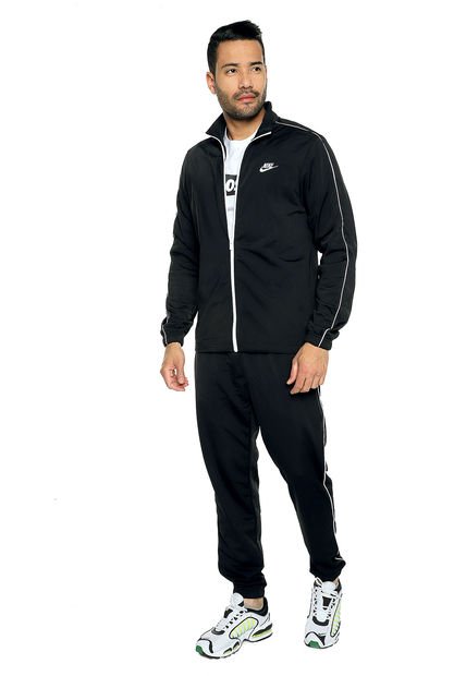 Sudadera Negro-Blanco Nike TRK Suit Flc Compra Ahora Dafiti
