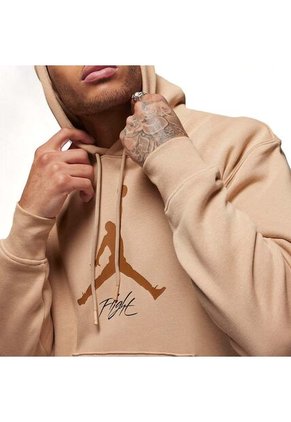 Hoodie Jordan Brand Ess Fleece Baseline-Café Claro