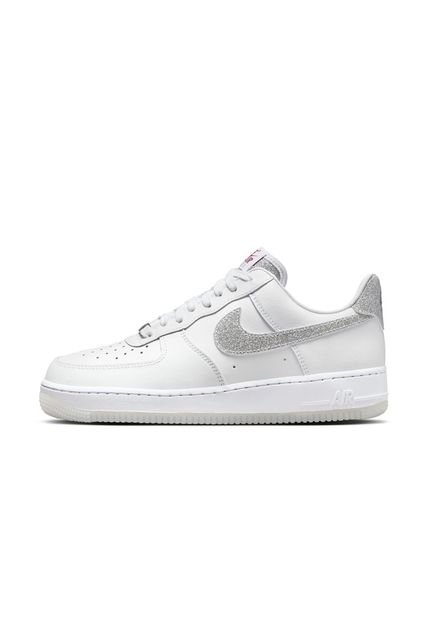 Tenis Mujer Nike Air Force 1 07 Plateado