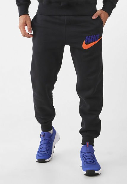 Pantalón Negro-Naranja-Azul Purpura NIKE Club