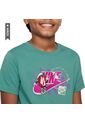 Camiseta Nike K Nsw Tee Boxy 1 Futura Niño-Verde de Nike