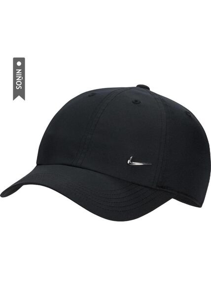 Gorra Nike Dri-Fit Club Metal Swsh Niños-Negro