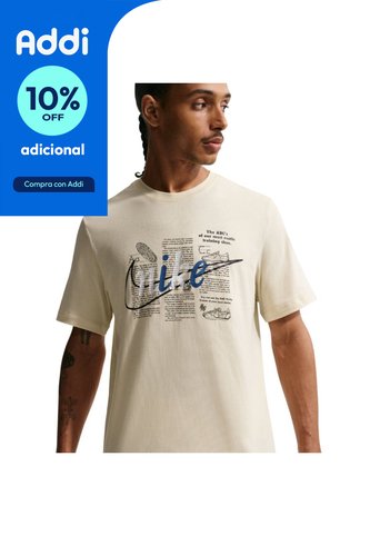 Camiseta Nike Tee Std Celebrate Brnd Hombre-Caqui Nike