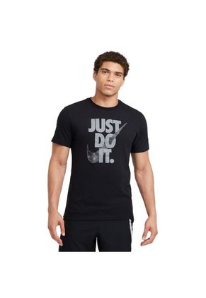 Camiseta Nike Tee Short Sleeve Camo Just Do It-Negro