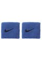Muñequeras Negro-Azul Nike Swoosh de Nike
