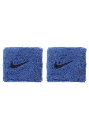 Muñequeras Negro-Azul Nike Swoosh