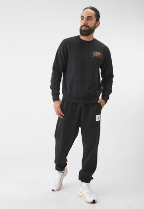 Buzo Negro-Naranja NIKE Club Fleece