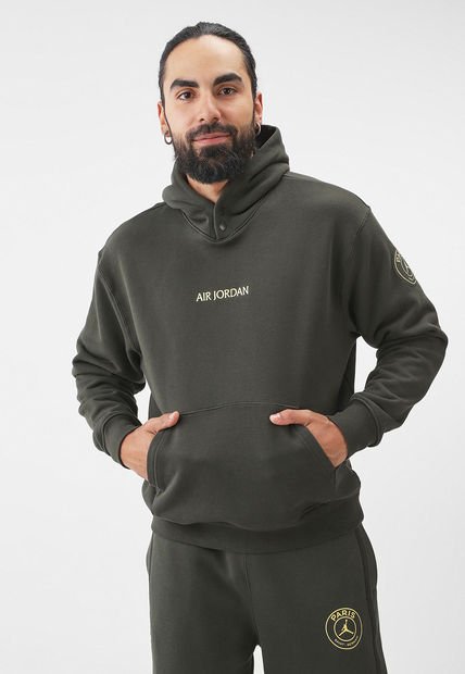 Hoodie Verde Oliva-Amarillo NIKE Jordan PSG