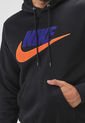 Hoodie Negro-Azul Purpura-Naranja NIKE Club de Nike