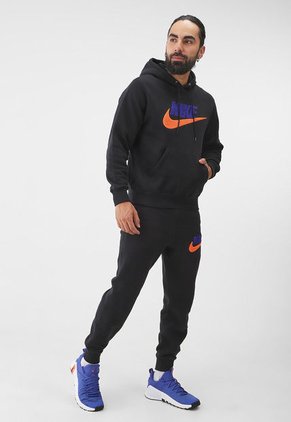 Hoodie Negro-Azul Purpura-Naranja NIKE Club