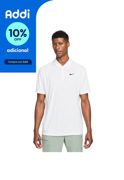 Camiseta Polo Nike Court Hombre-Blanco