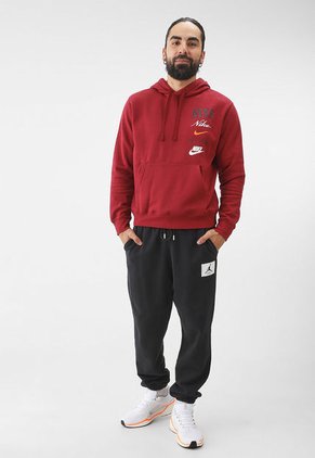 Hoodie Vinotinto-Blanco-Negro NIKE Club