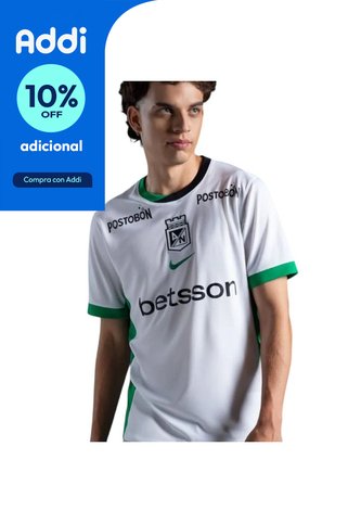 Camiseta Nike Atletico Nacional STAD AW 2026 Hombre-Blanco Nike
