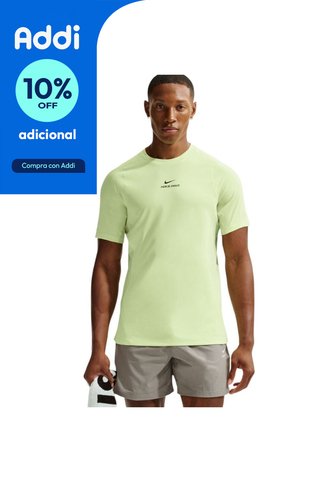 Camiseta Nike M Np Df Npt Ss Top Hombre-Verde Nike