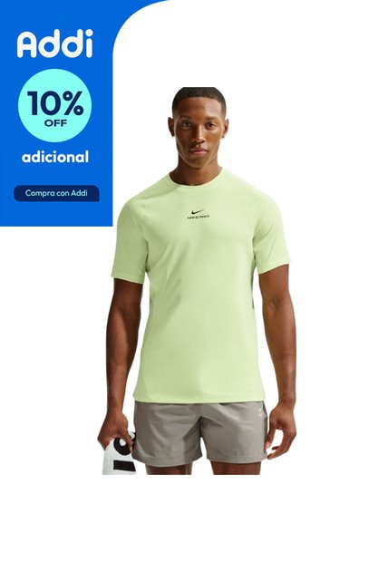 Camiseta Nike M Np Df Npt Ss Top Hombre-Verde