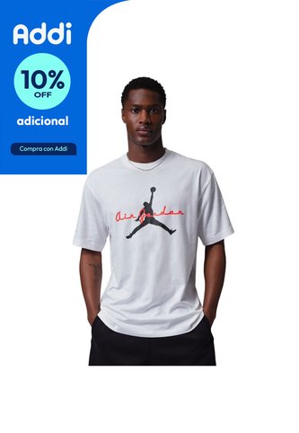 Camiseta Nike M J Brk Ess 85 Gfx Ss Crw Hombre-Blanco Nike