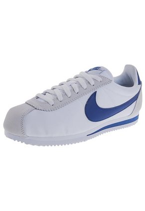 Tenis Lifestyle Blanco-Azul Nike Classic Cortez Nylon