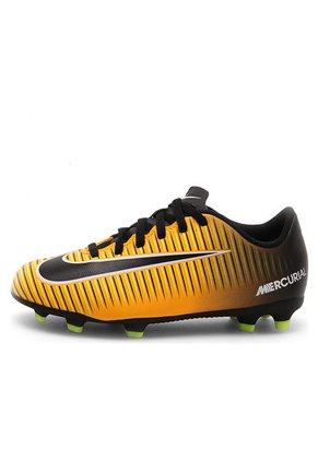 Guayo Naranja-Negro-Amarillo Neón  Nike Jr Mercurial Vortex III Fg