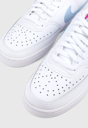 Tenis Lifestyle Blanco-Azul-Violeta Nike Court Vision Low