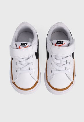 Tenis Lifestyle Blanco-Negro-Amarillo Nike Court Legacy