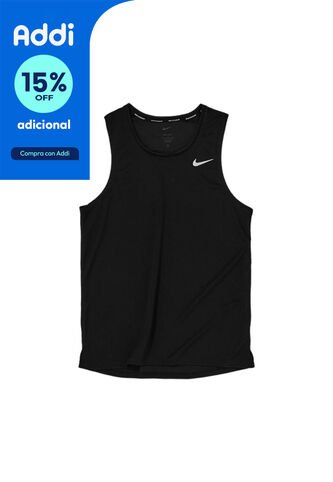 Camiseta Esqueleto Nike Dri-Fit Miler Tank-Negro Nike