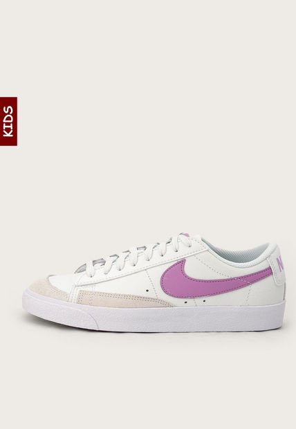 Tenis Lifestyle Blanco-Lila-Gris Nike Blazer Low '77