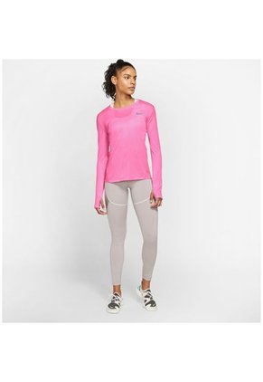 Buzo Mujer Nike Miler Top Ls Rosa