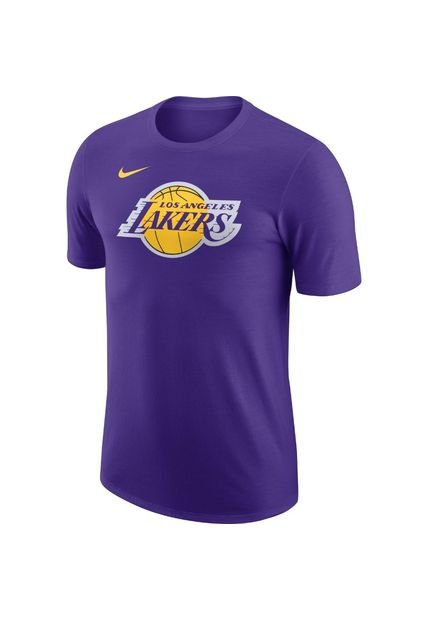 Camiseta Nike Angeles Lakers Essential Ss Tee-Purpura