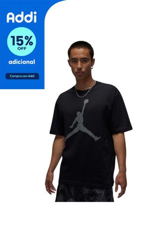 Camiseta Nike M J Brk Mg Fill Ss Crew Hombre-Negro Nike