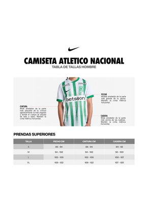 Camiseta Hombre Fútbol Nike Atlético Nacional Third 2026