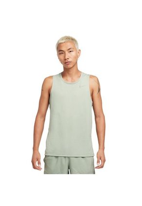 Camiseta Esqueleto Nike Miler Tank-Verde Oliva