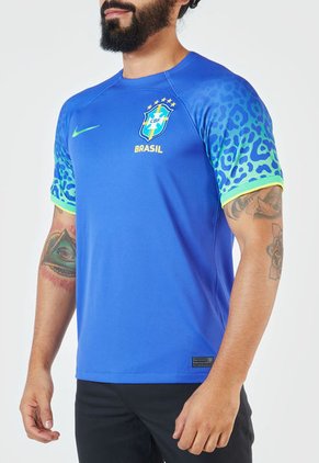 Camiseta Azul-Verde-Amarillo Nike Brasil II 2022/23