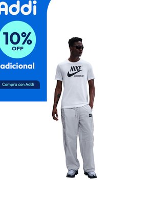 Camiseta Nike M Nsw Tee Crew Archive Fs Hombre-Blanco