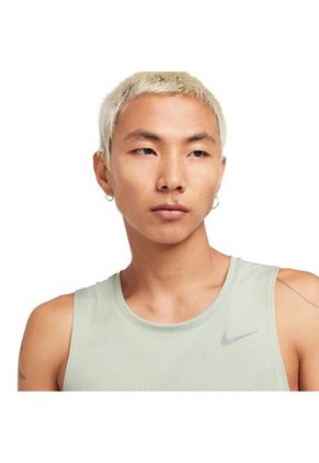 Camiseta Esqueleto Nike Miler Tank-Verde Oliva