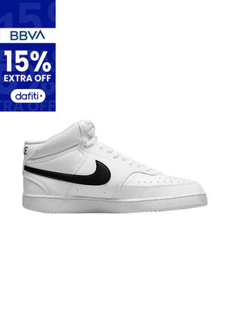 Tenis Nike Court Vision Mid Nn-Blanco/Negro Nike