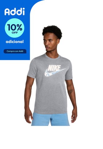 Camiseta Nike M Nsw Tee 12Mo Futura Fs Hombre -Gris Nike