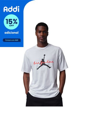 Camiseta Nike M J Brk Ess 85 Gfx Ss Crw Hombre-Blanco Nike