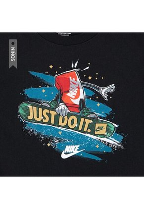 Camiseta Nike Nkb Snowboard Boxy Niño-Negro