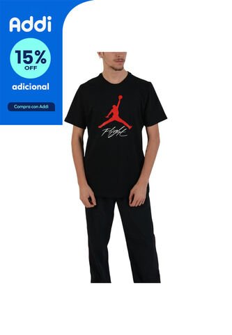 Camiseta Nike Jumpman Flight Hbr Tee Hombre-Negro Nike