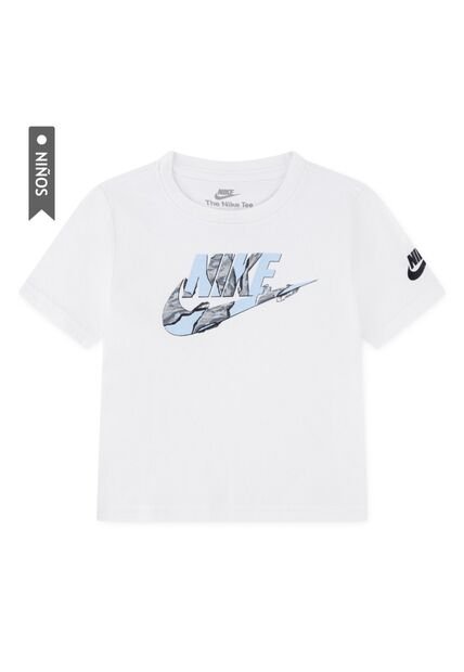 Camiseta Nike Nkb Unwrapped Futura Niño-Blanco/Negro